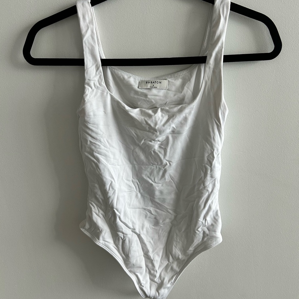 Babaton White Bodysuit One Piece